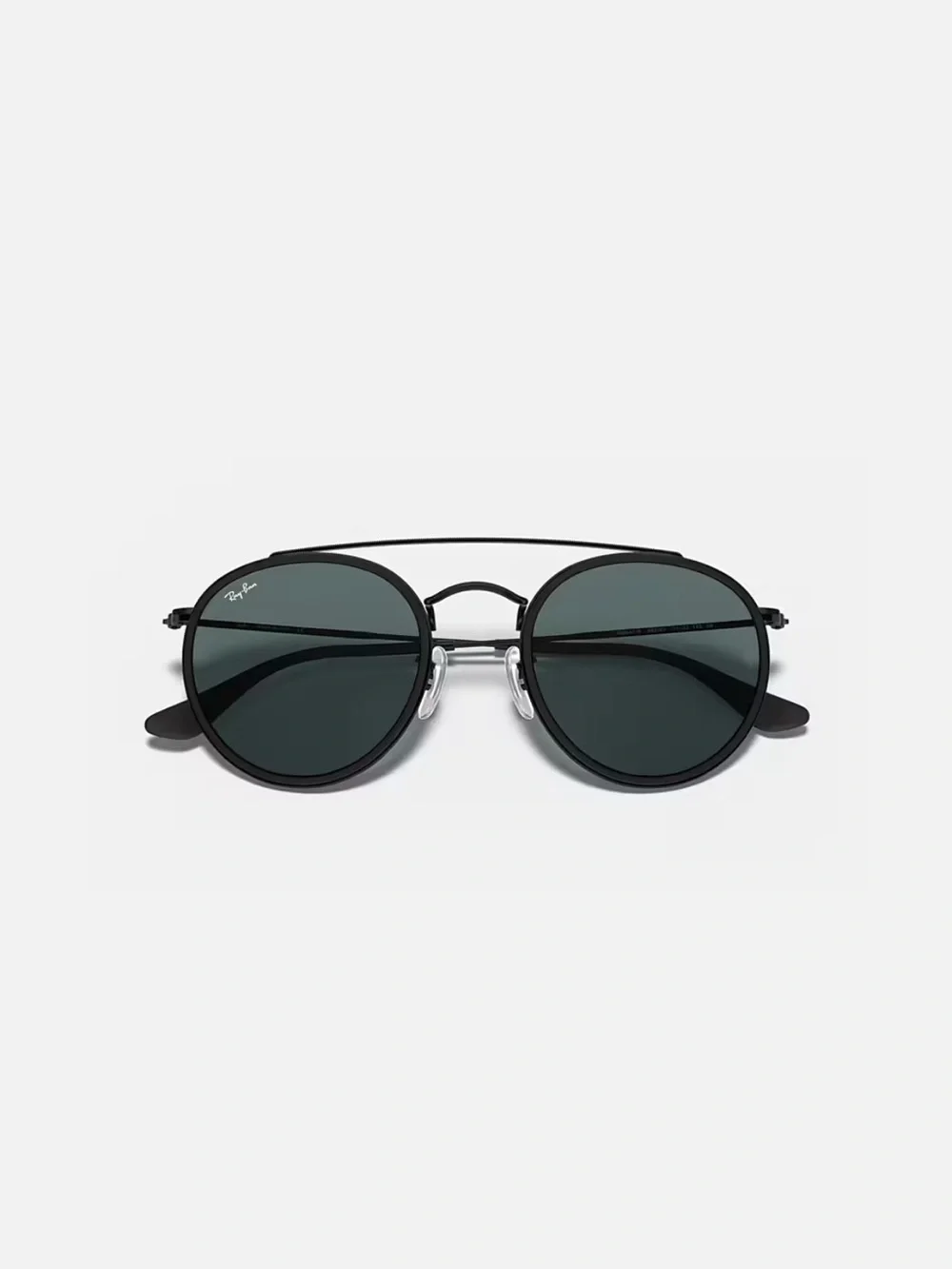 Ray-Ban Classic Round Double Bridge Sunglasses in Black